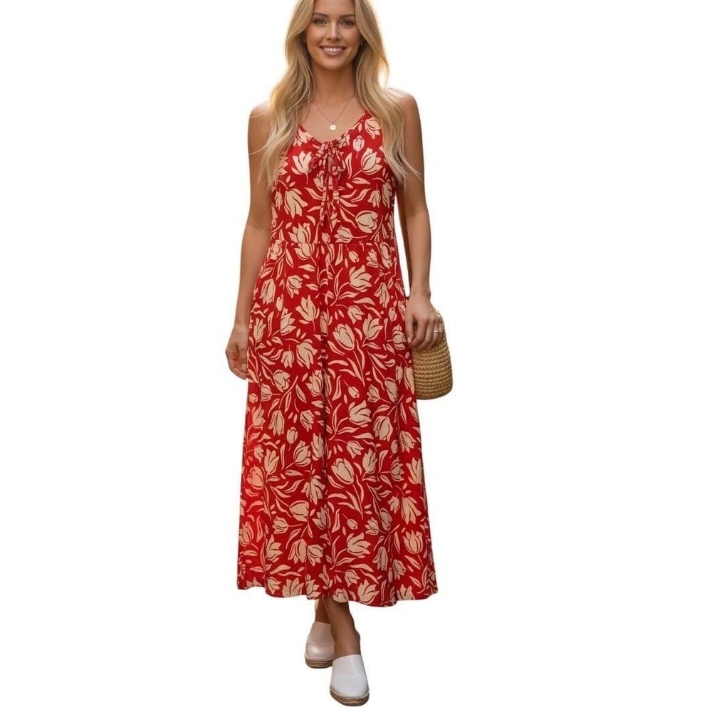 Cabi Tearoom Floral Maxi Dress 6393 Size Small